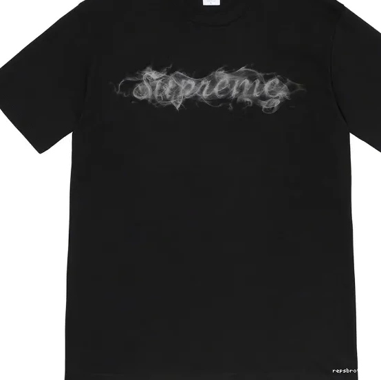 Black XL Smoke Smoke M L White T-shirt Season Tee 19FW Logo Opening Short sleeved S 0813